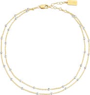 Set & Stones Austen Two Tone Layered Anklet