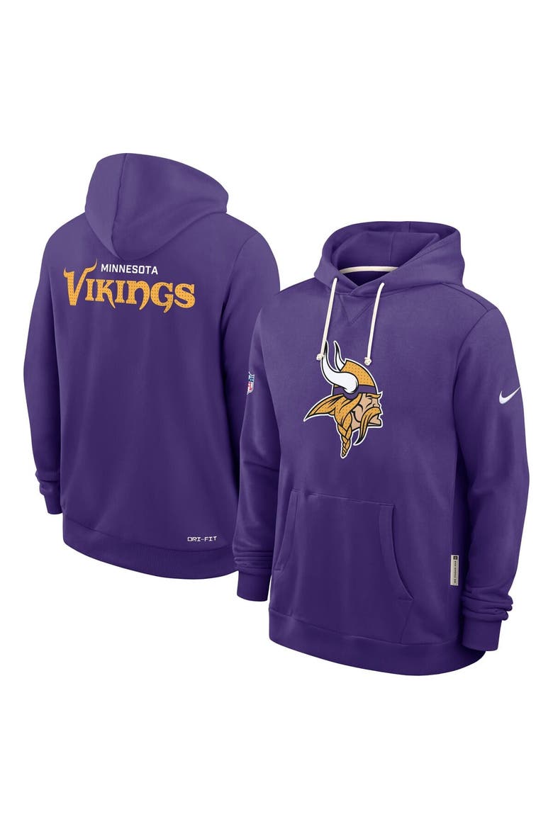Men's Nike Purple Minnesota Vikings Sideline Standard Issue Initial Home Dri-FIT Hoodie, Alternate, color, Purple