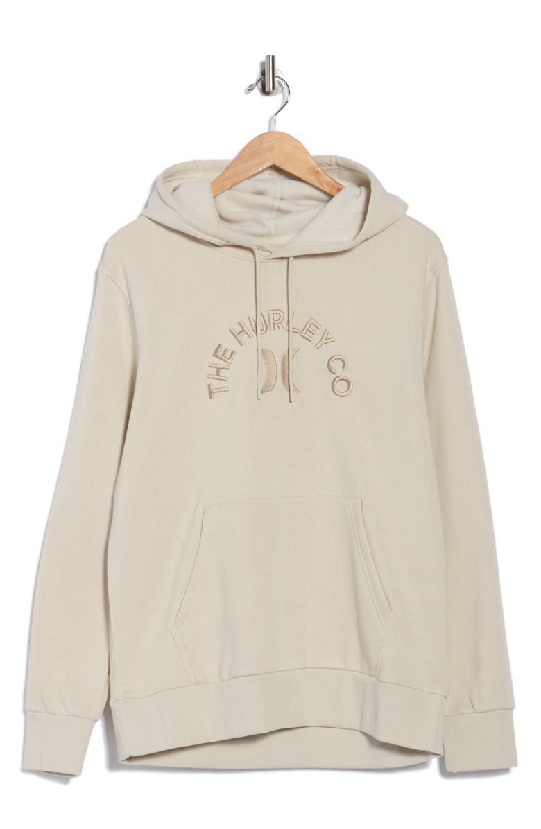 Hurley Logo Hoodie, Alternate, color, Bone