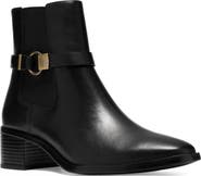 Clarks® Wrenn Buckle Leather Bootie
