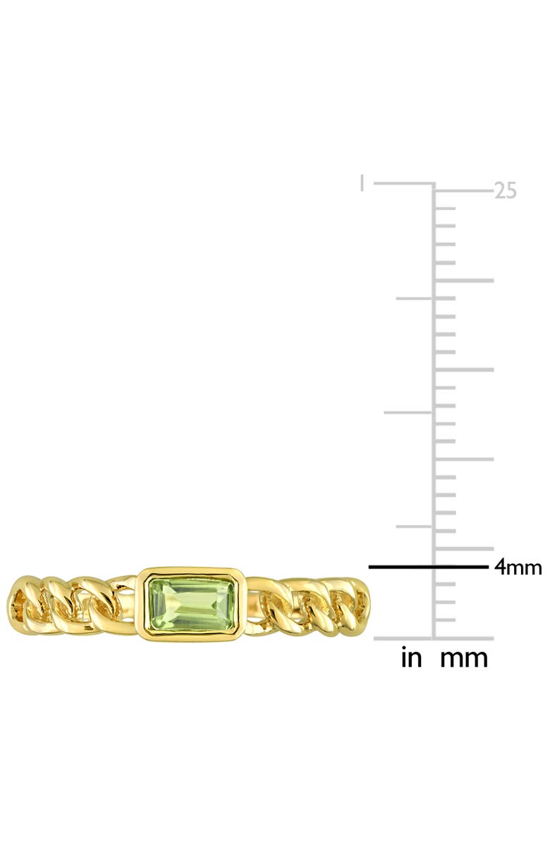 Julianna B. Solitaire Birthstone Link Design Ring 14k, Alternate, color, Peridot