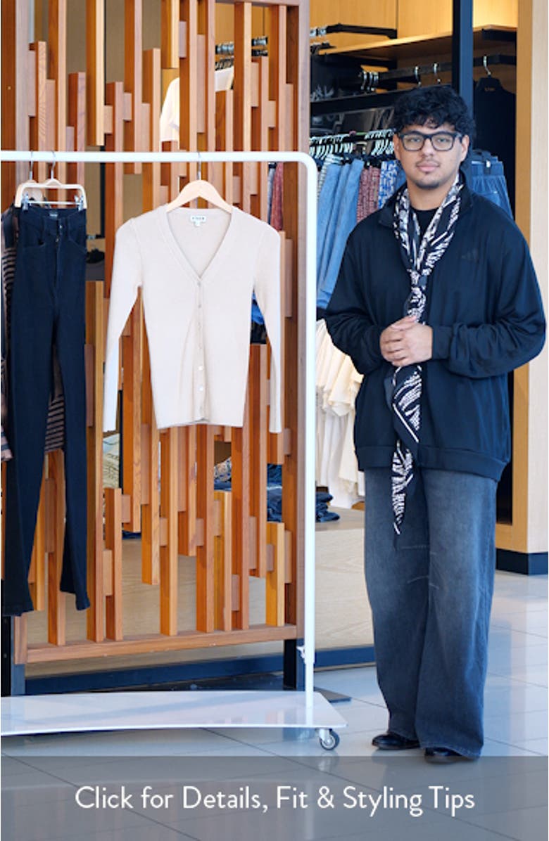 Cargo Wool & Cotton Rib Cardigan, sales video thumbnail