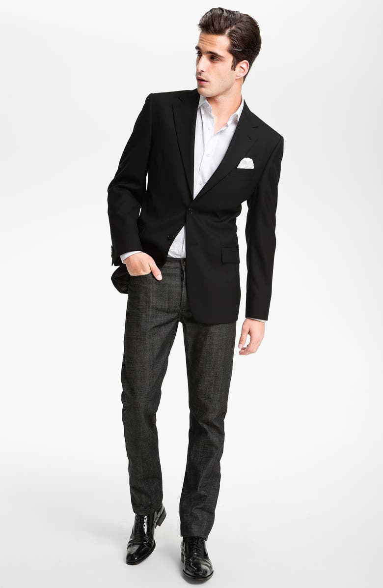 Joseph Abboud Solid Wool Blazer, Alternate, color,