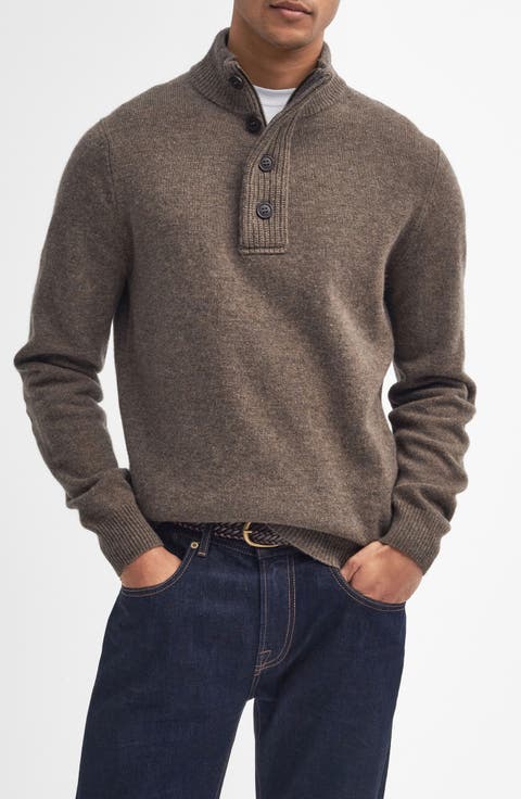 Patch Wool Quarter Zip Pullover
