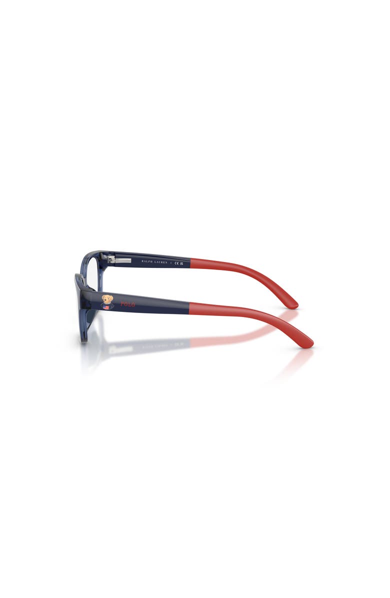 Polo Ralph Lauren 47mm Rectangle optical glasses, Alternate, color, Blue