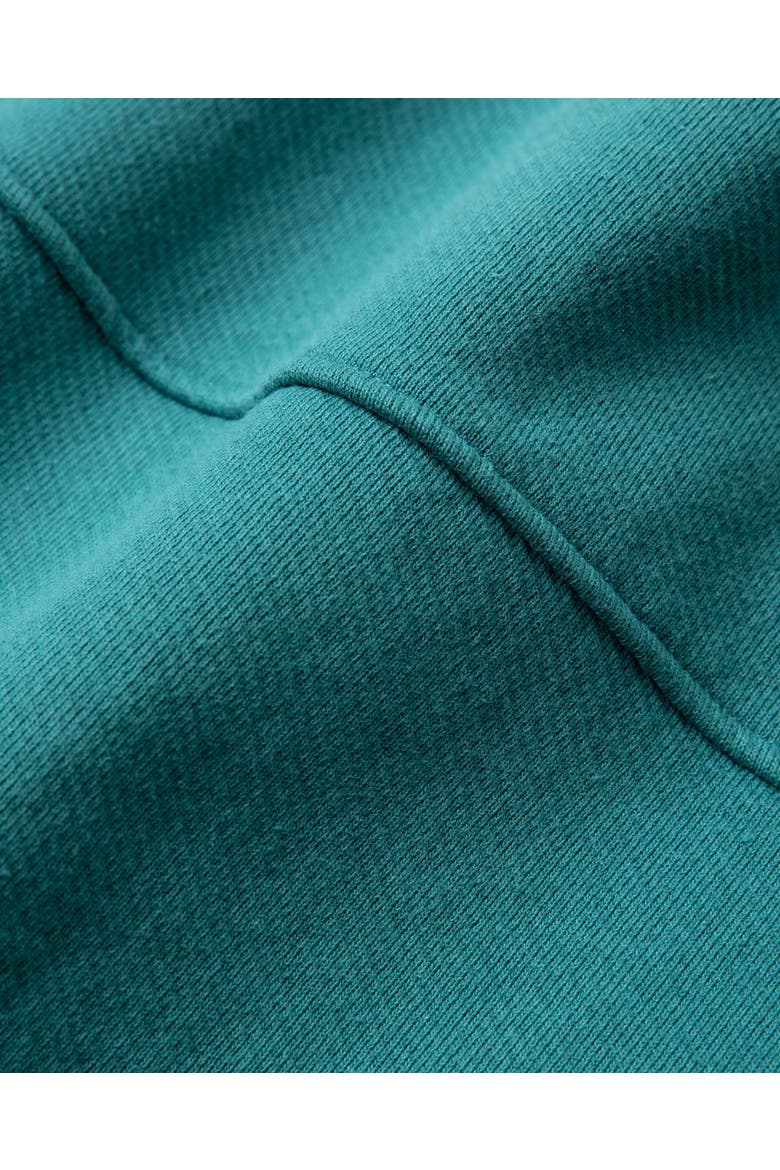 Quartier Hunter Green Loopback Cotton Crewneck Sweatshirt, Alternate, color, Hunter Green