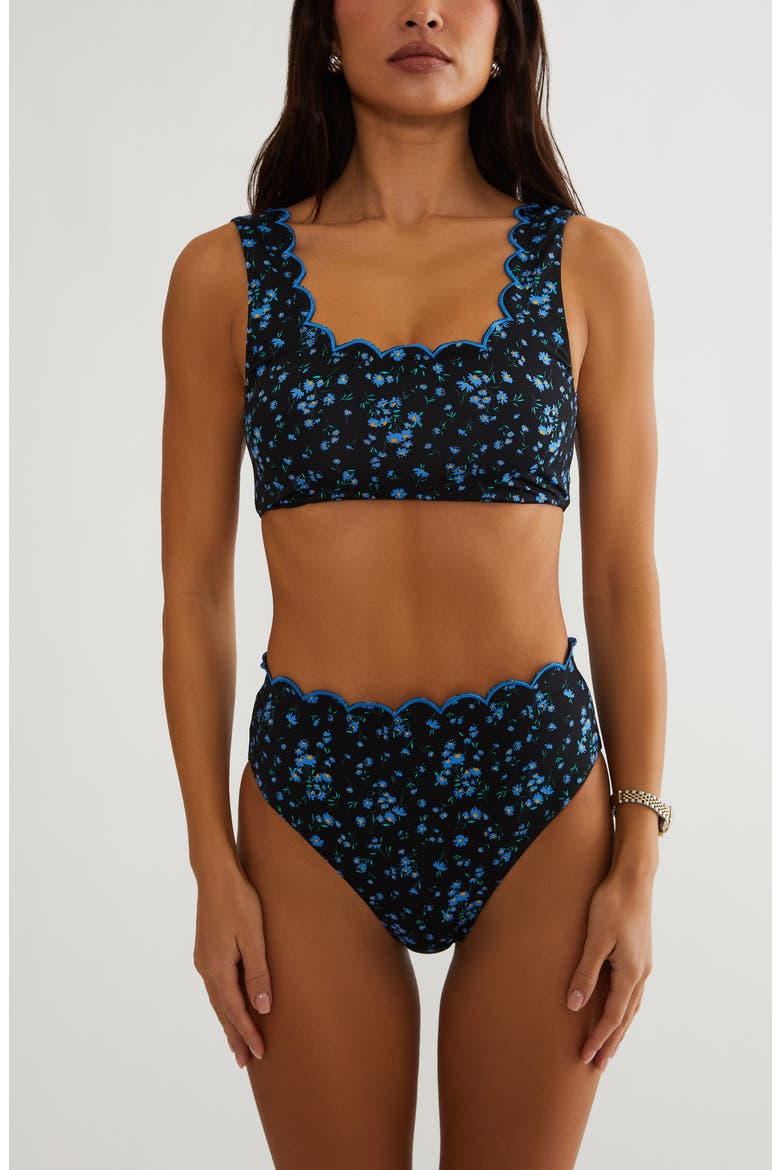 Nessa High Waist Bikini Bottoms, Alternate, color, WILD BLUEBELL