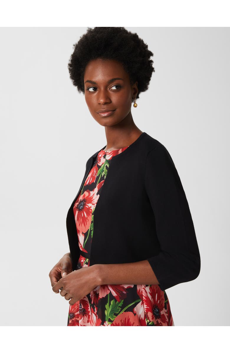 HOBBS LONDON Ella Cardigan, Alternate, color, Black