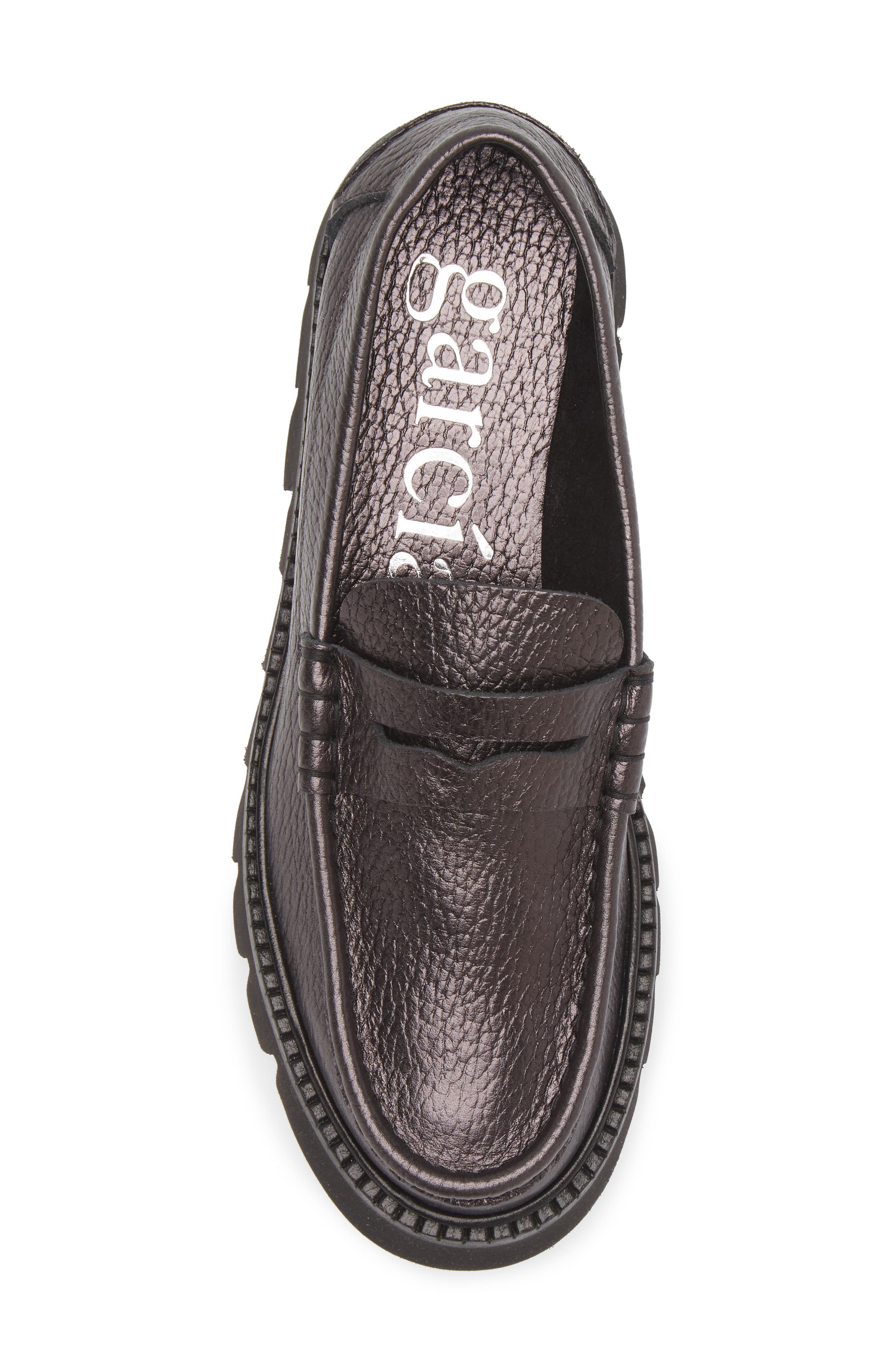 Pedro Garcia Sebas Lug Metallic Penny Loafer, Alternate, color, 
