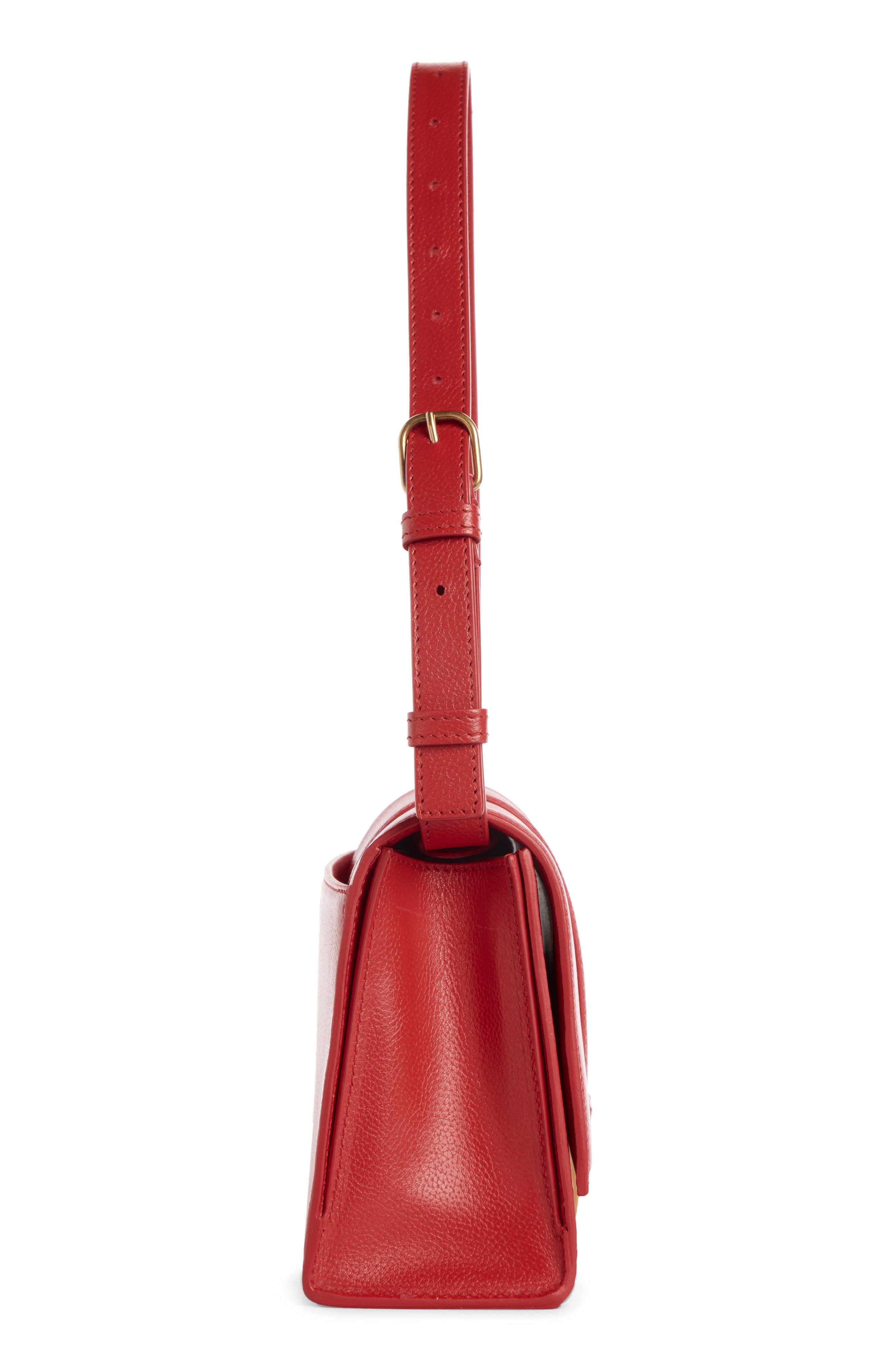 Balenciaga Small Hourglass Sling Leather Shoulder Bag, Alternate, color, 