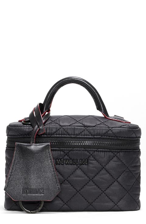 Metro Quilted Nylon Train Case Crossbody Bag