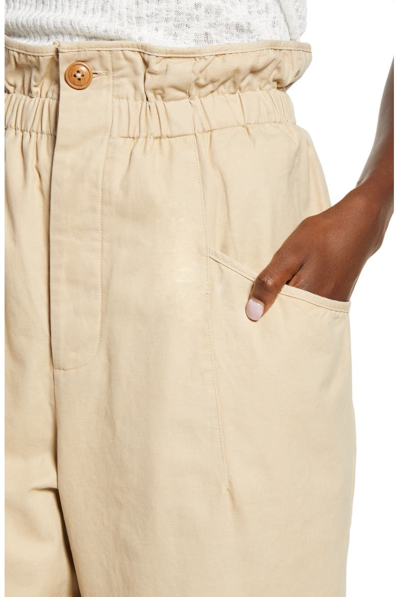Paperbag Cargo Pants, Alternate, color, KHAKI
