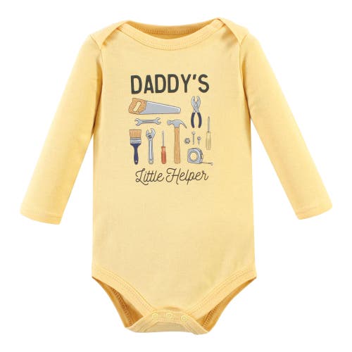 Hudson Baby Five-piece Collection Of Long-sleeve Cotton Bodysuits In Multi