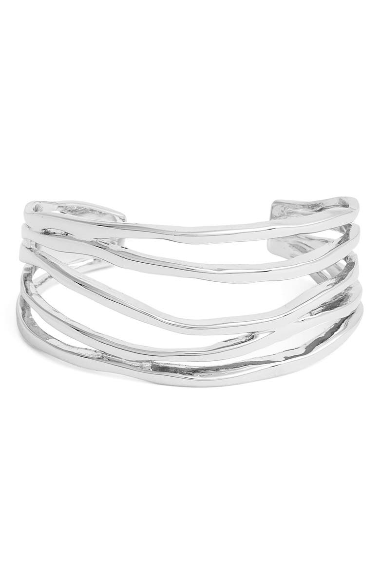 Nordstrom 'Wavy Lines' Cuff, Main, color, 