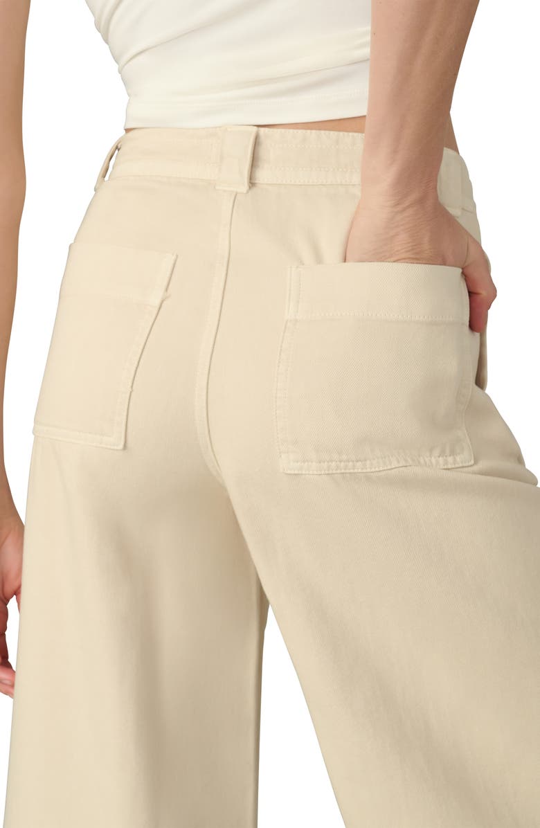 Joe's The Addison Low Rise Cotton Blend Ankle Wide Leg Pants, Alternate, color, Sandshell