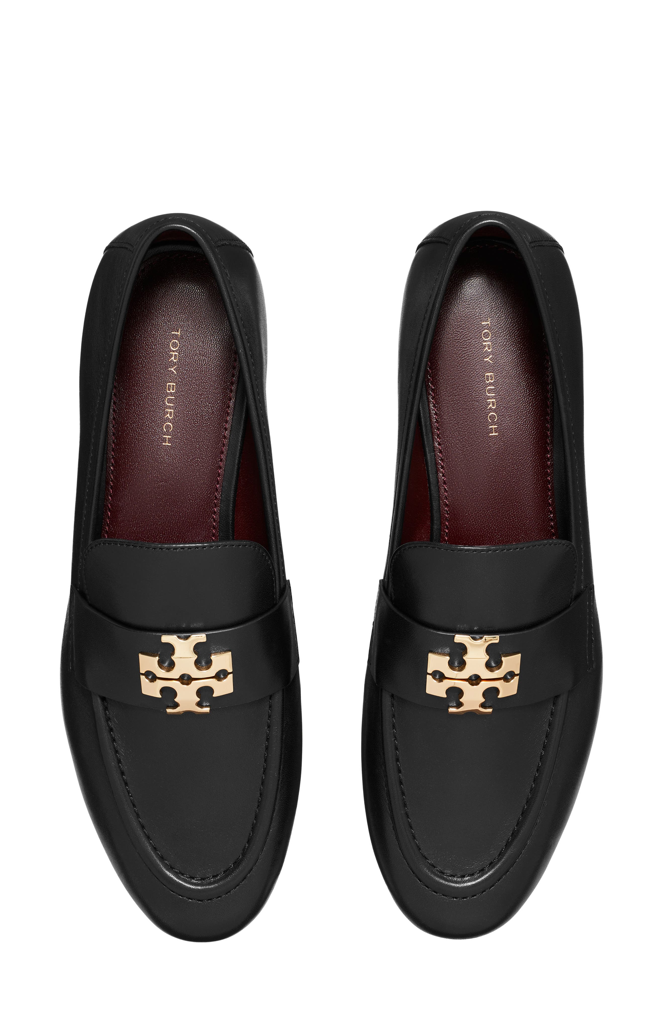 Charlie Leather Loafer, Alternate, color, PERFECT BLACK / GOLD