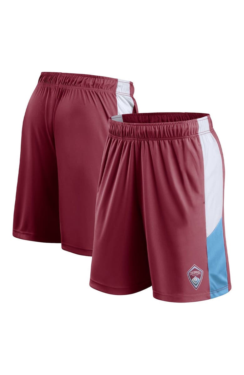 FANATICS Men's Fanatics Branded Burgundy Colorado Rapids Champion Rush Shorts, Main, color, 
