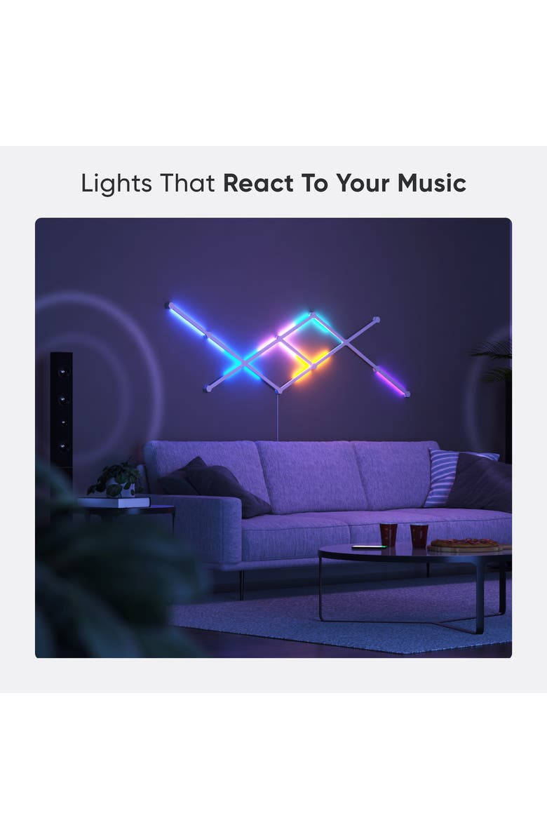 Nanoleaf Lines 60 Degrees Smarter Kit, Alternate, color, Multicolor