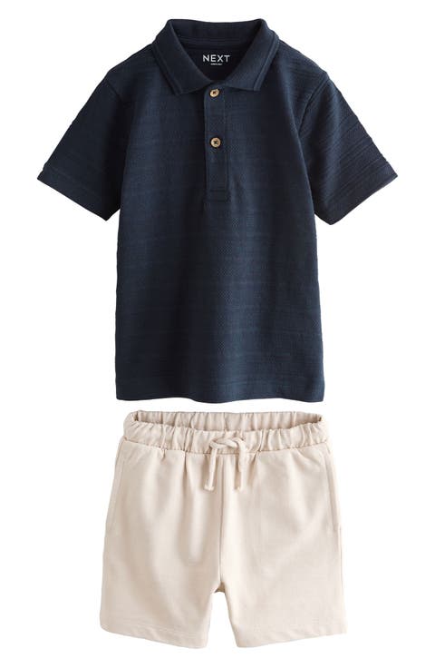 Kids' Cotton Polo & Short Set (Toddler & Little Kid)