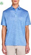CONSTRUCT Regular Fit Chambray Recycled Performance Golf Polo
