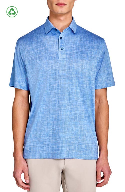 Construct Chambray Polo In Lt Blue