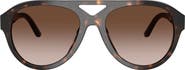 Tory Burch 55mm Polarized Gradient Pilot Sunglasses