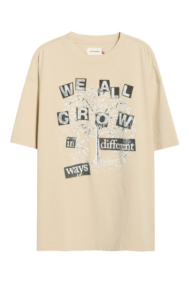 We All Grow Cotton Graphic T-Shirt, Alternate, color, TAUPE