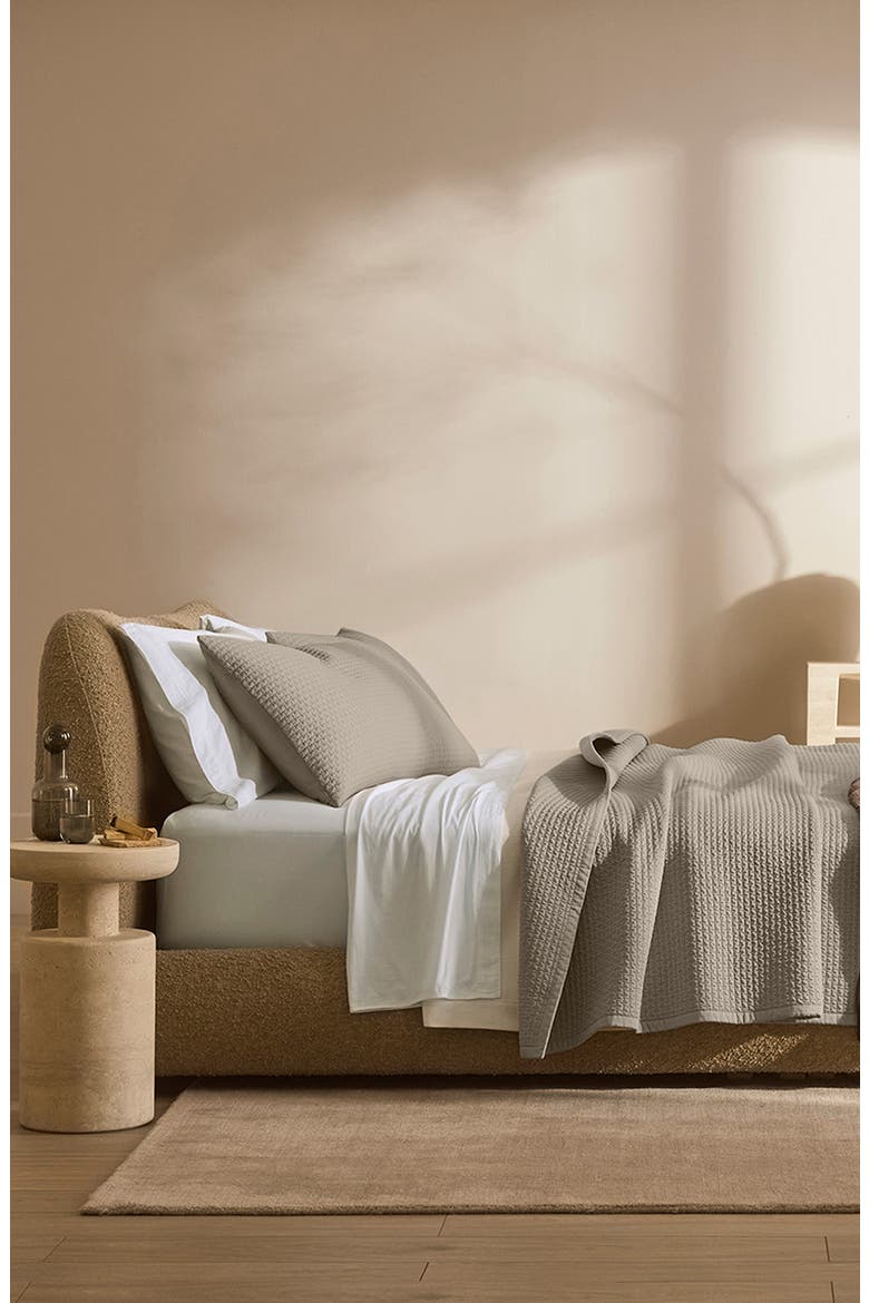 Signature Texture Stitch Quilted Sham, Alternate, color, OAK
