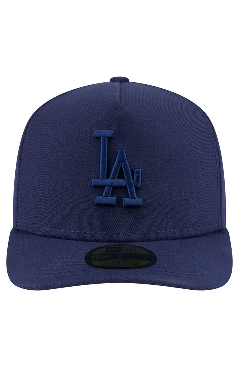 New Era Men's New Era Navy Los Angeles Dodgers Color Pack A-Frame 59FIFTY Fitted Hat, Alternate, color, 