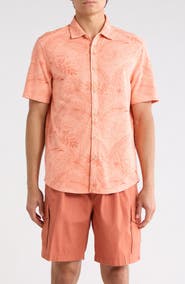 Tommy Bahama Floral Short Sleeve Button-Up Shirt