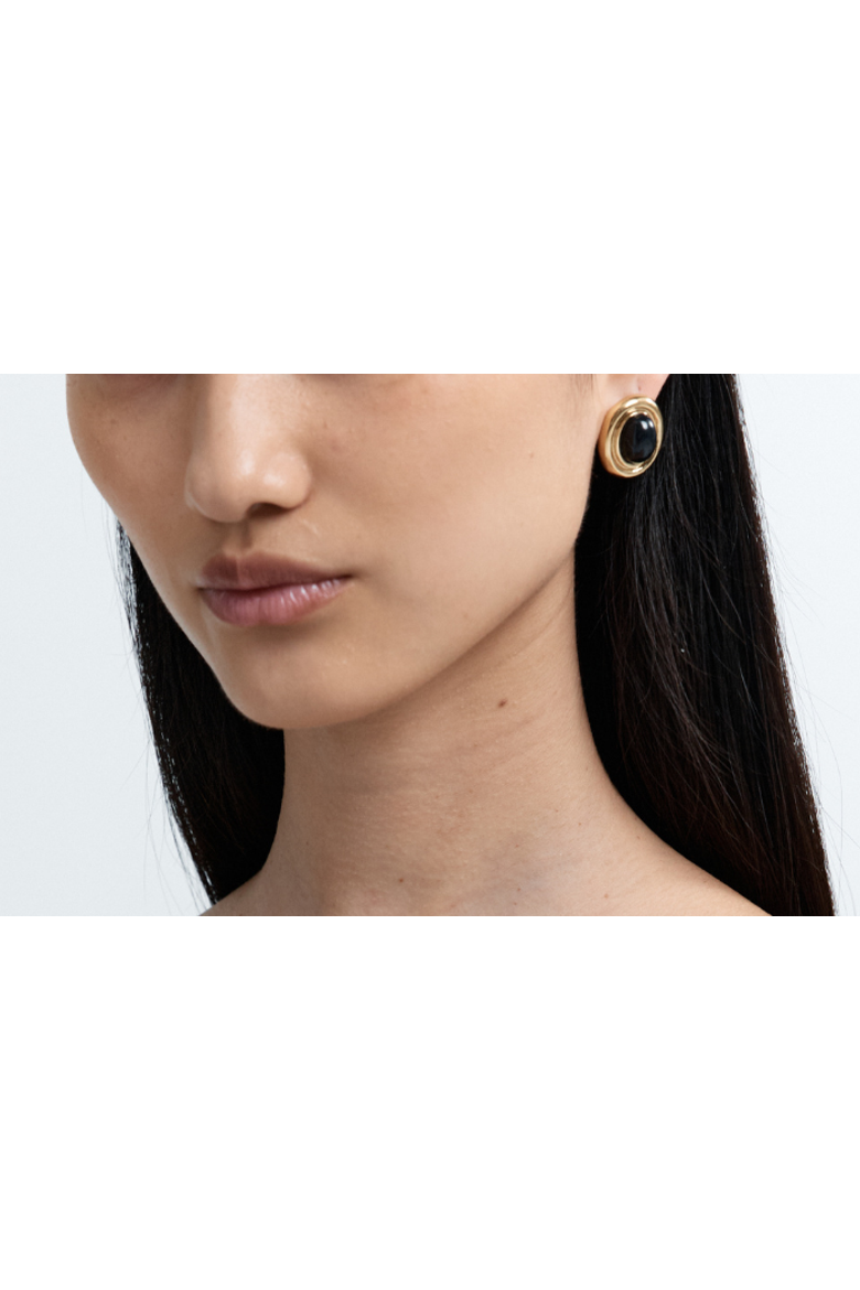 Prize Earrings, Alternate, color, Black/Gold