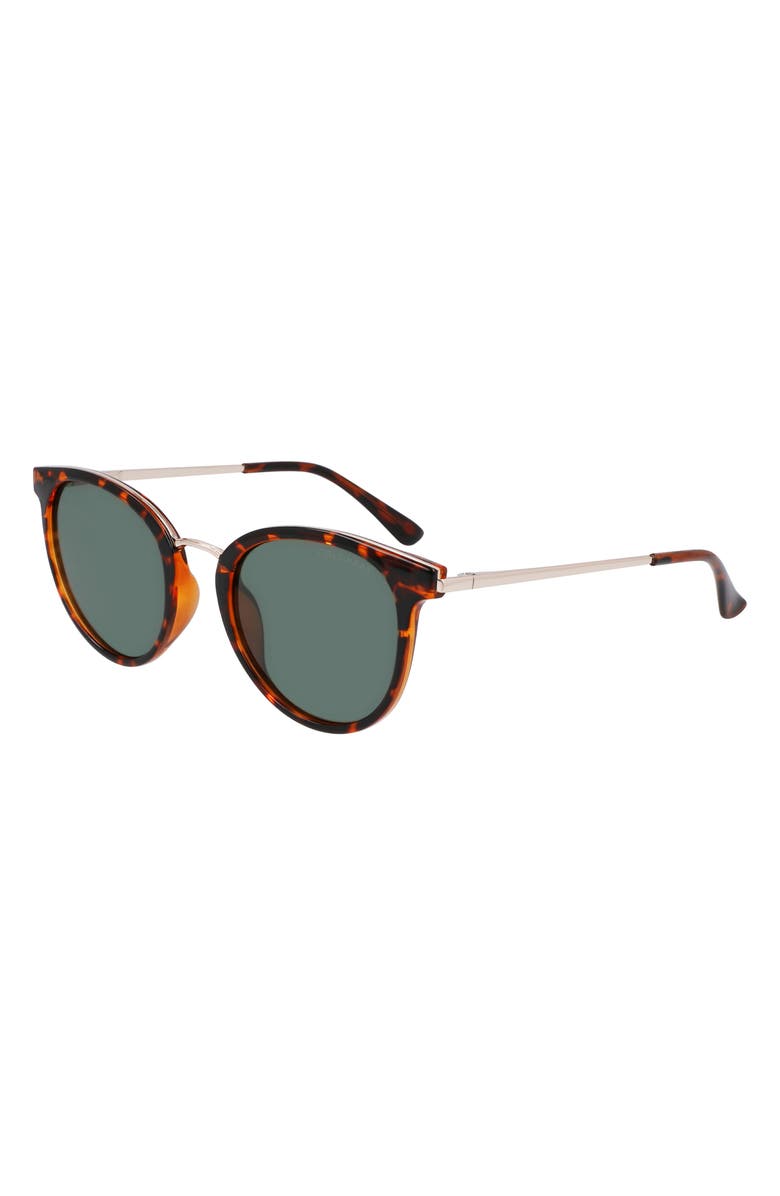 Cole Haan 48mm Oval Sunglasses, Alternate, color, Tortoise