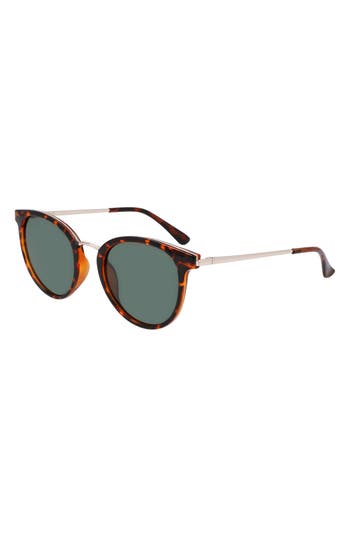 Cole Haan 48mm Oval Sunglasses In Tortoise