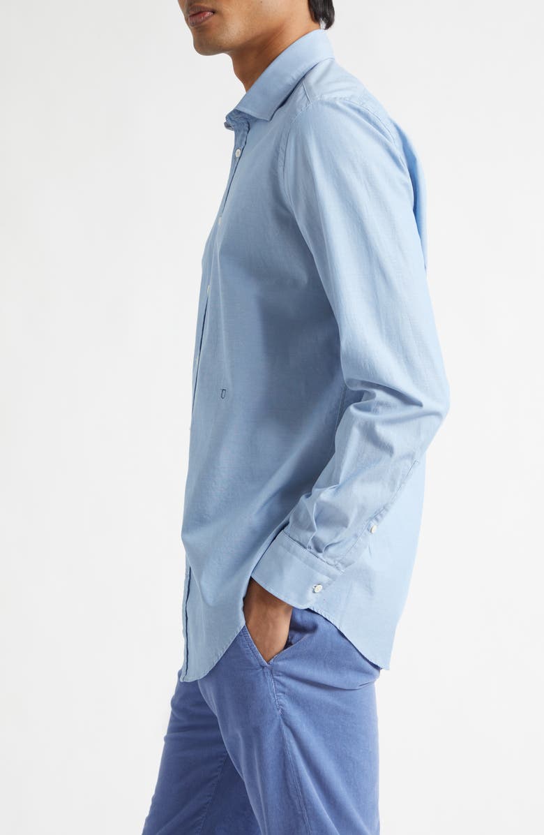 Massimo Alba Genova Classic Button-Up Shirt, Alternate, color, Azzurro