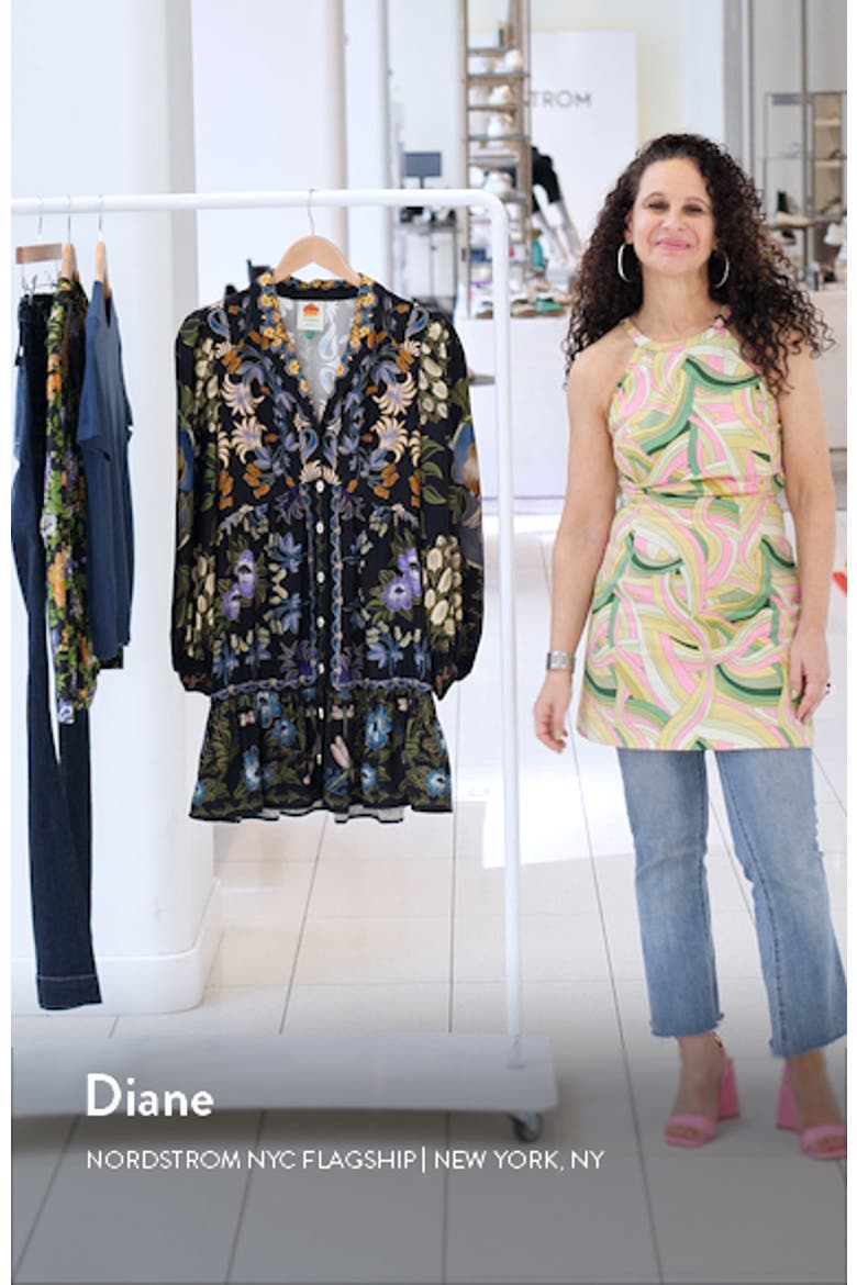 Black Winter Garden Long Sleeve Shirtdress video