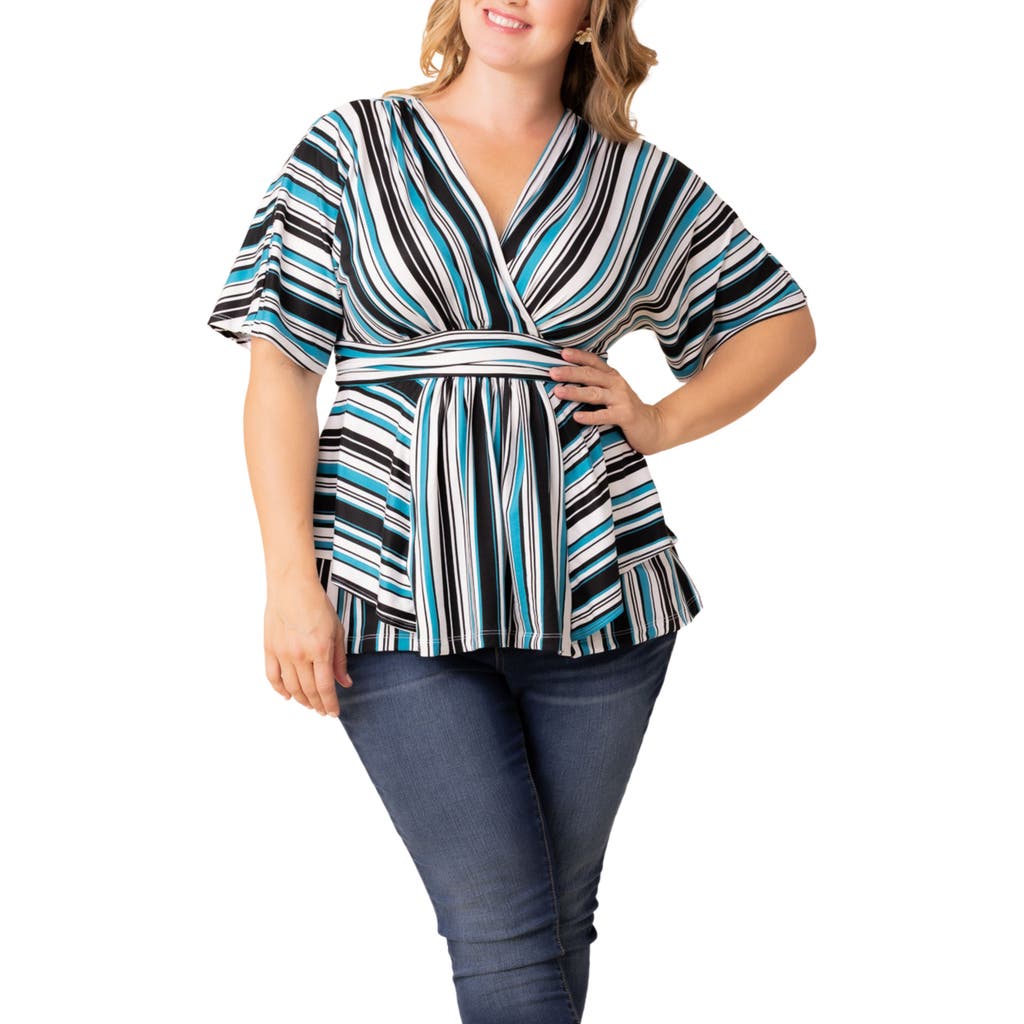 Kiyonna Boulevard Stripe Knit Top