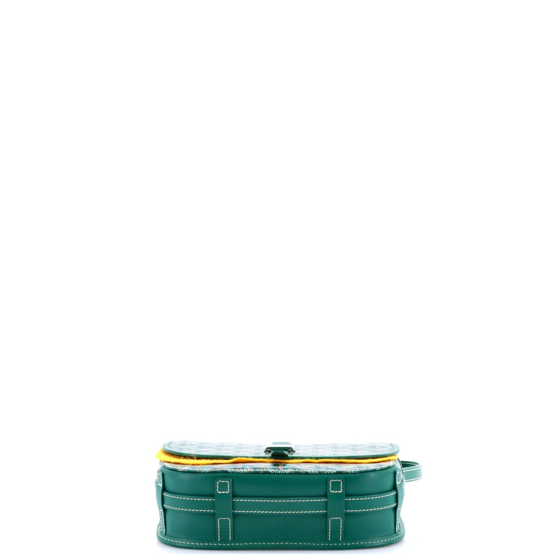 Pre-Owned Goyard Belvedere II Messenger Bag Coated Canvas PM, Alternate, color, Green