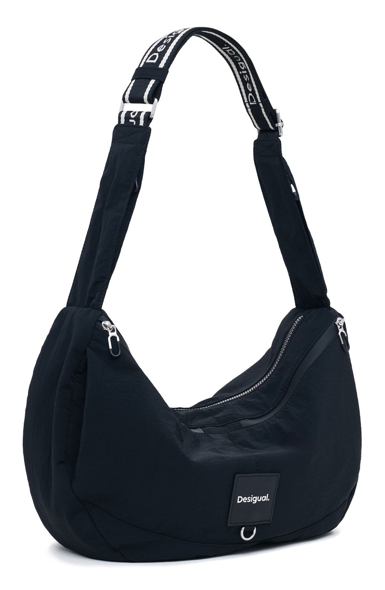 Desigual Large Travel Crossbody Bag, Alternate, color, Black