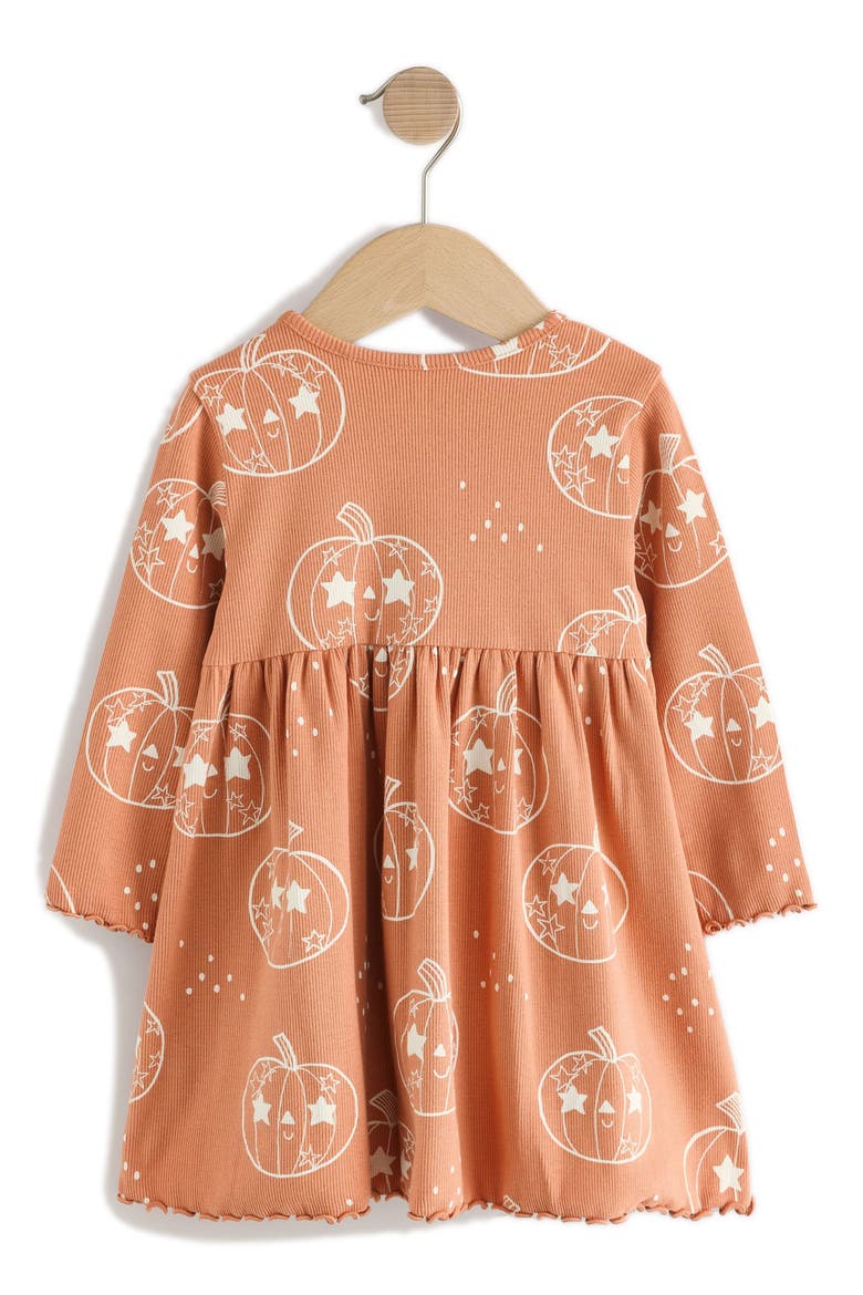 Kids' Rib Jersey Dress, Alternate, color, ORANGE