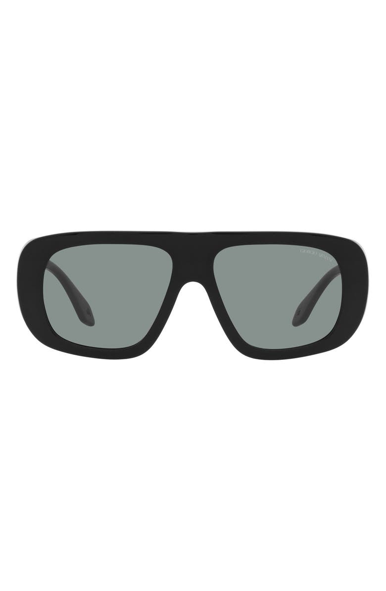 Armani Exchange 56mm Pillow Sunglasses, Main, color, 