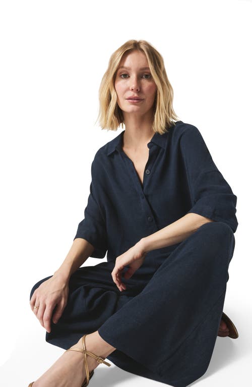 Splendid Coastal Crop Wide Leg Pants In Navy