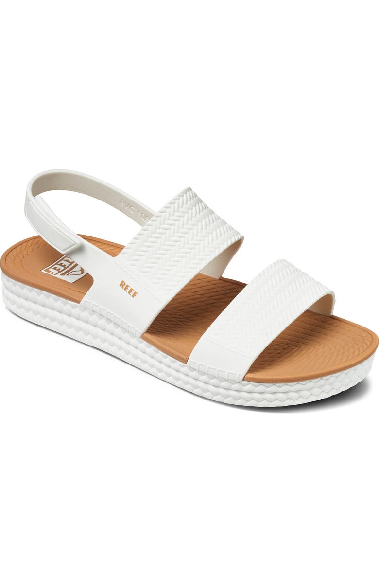 Reef Water Vista Slingback Sandal, Main, color, White/ Tan