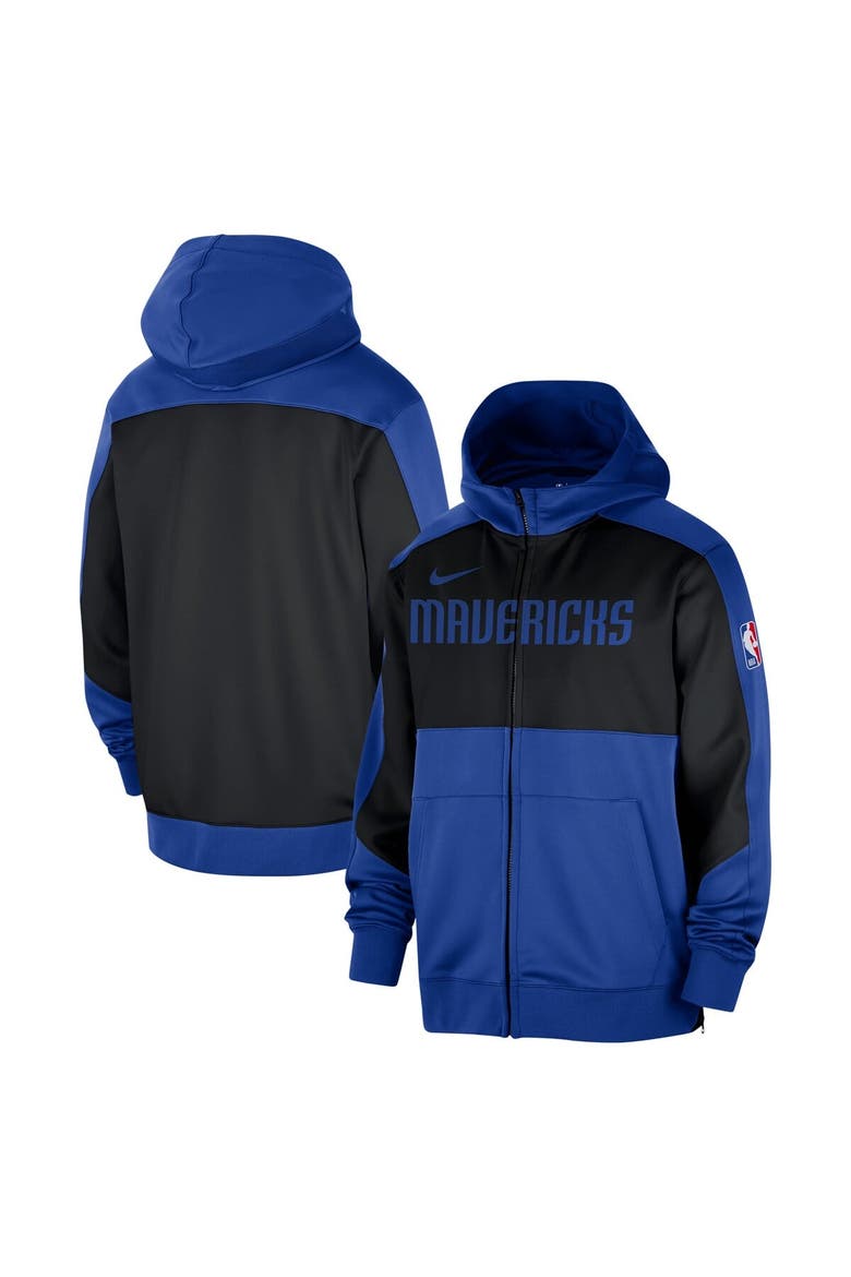 Men's Nike Blue Dallas Mavericks Authentic On-Court Showtime Performance Full-Zip Hoodie, Main, color, Blue