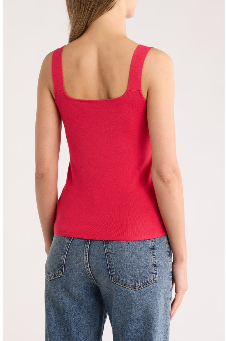Square Neck Rib Sleeveless Sweater, Alternate, color, GARDEN BLOOM