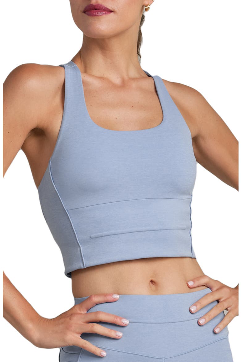 Revive Longline Bra, Main, color, FOREVER BLUE HE