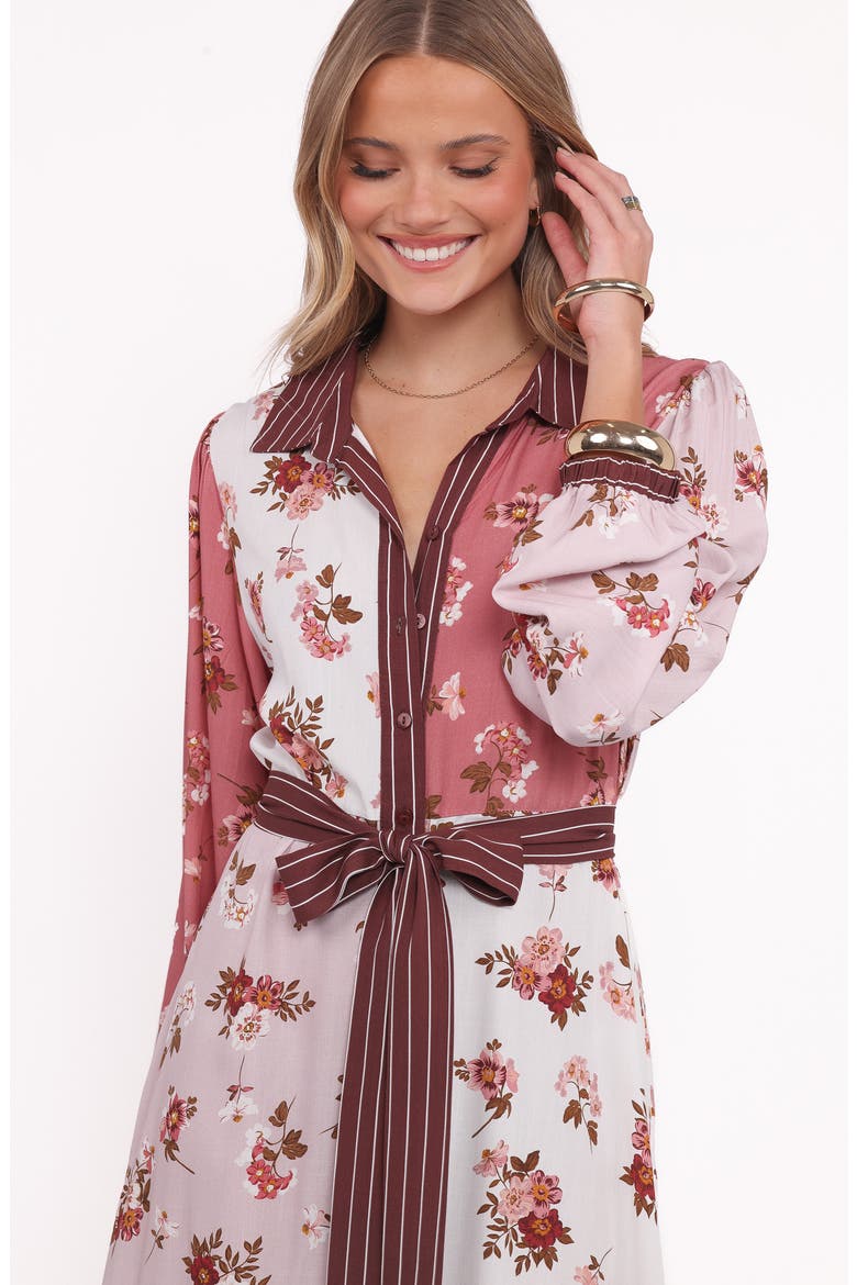 Maiden Long Sleeve Shirtdress, Alternate, color, FIRST BLUSH
