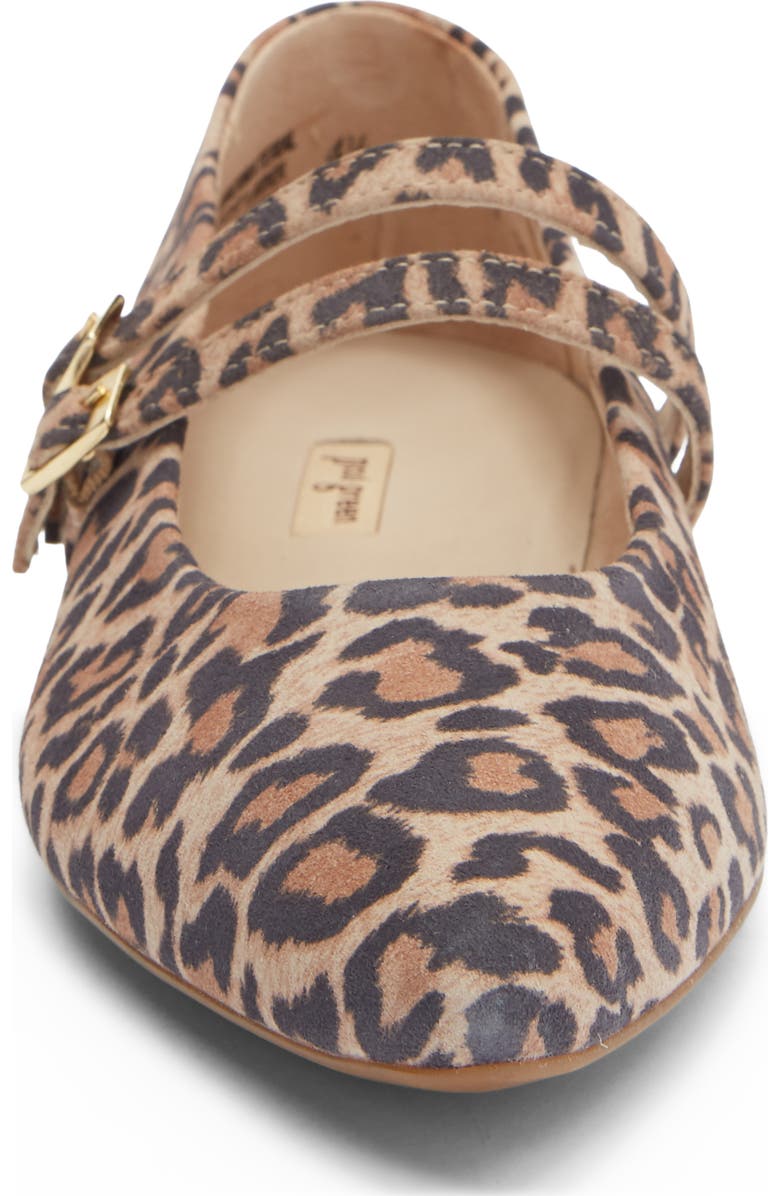 Paul Green Stella Pointed Toe Flat, Alternate, color, Leopard