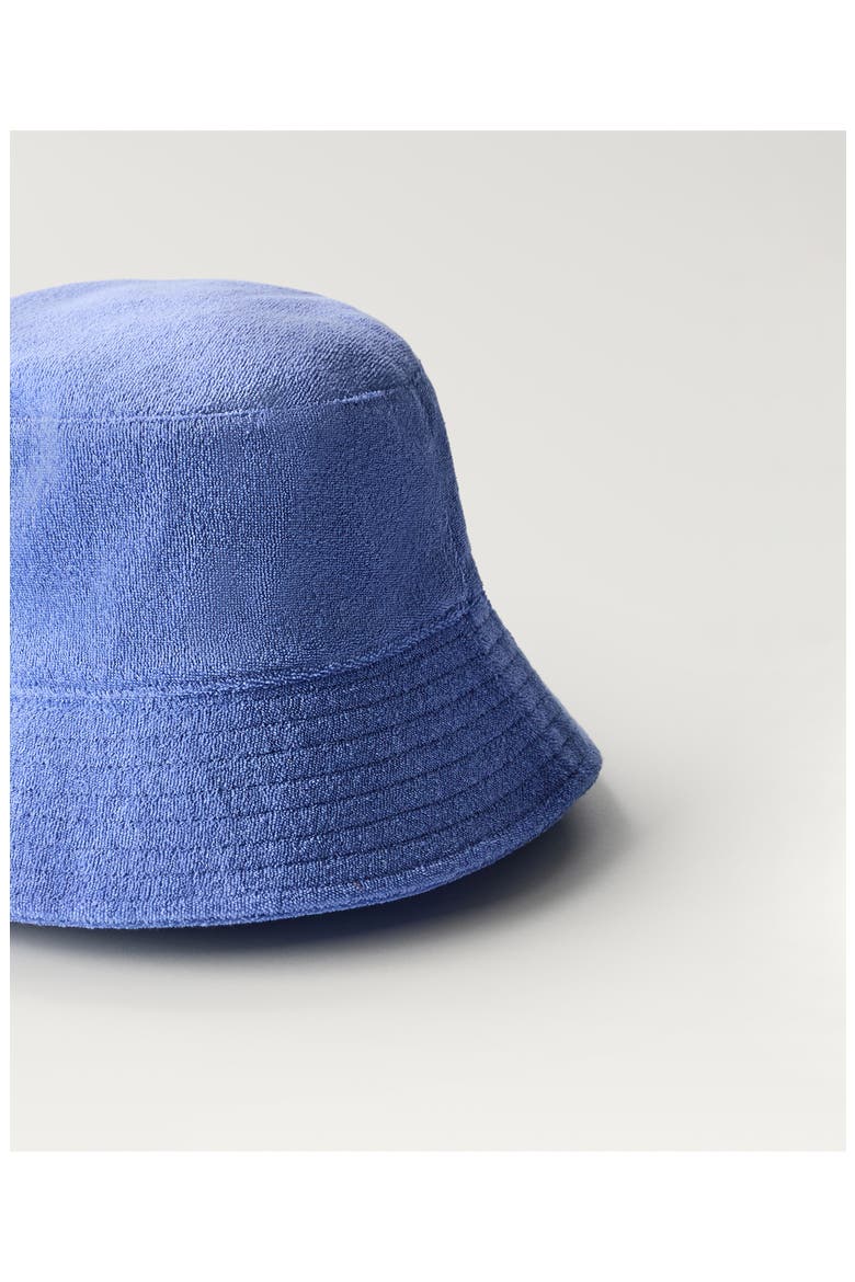 Cotton Blend Terry Cloth Bucket Hat, Alternate, color, BLUE