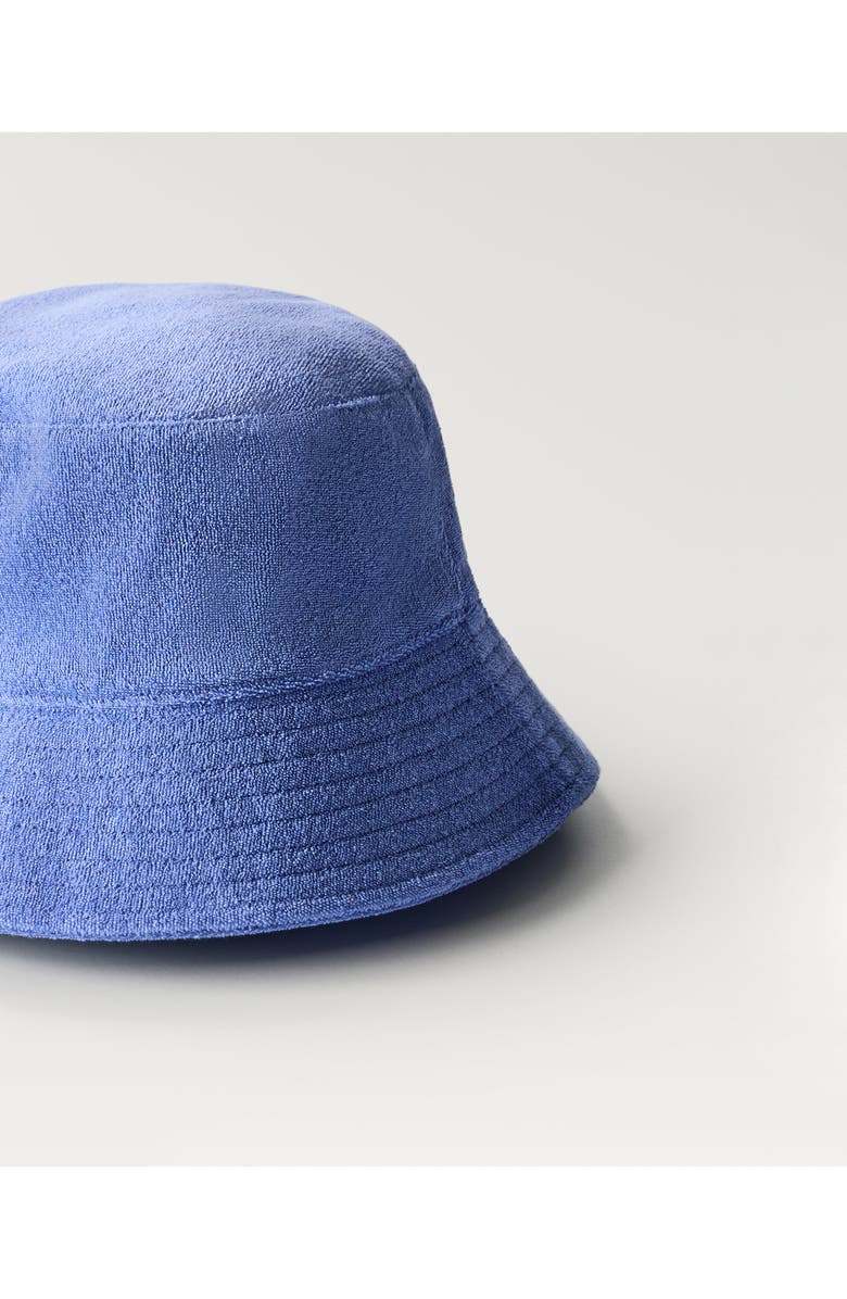 MANGO Cotton Blend Terry Cloth Bucket Hat, Alternate, color,