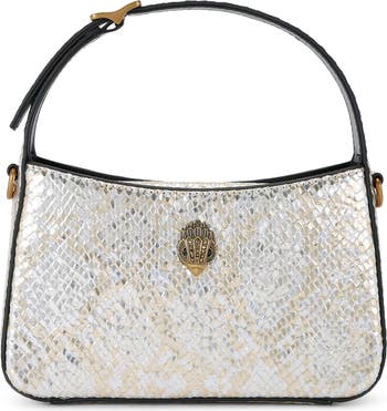 Mini Bond Embossed Recycled Leather Top Handle Bag